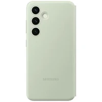 Samsung Smart View Wallet viedtālruņa apvalks Samsung Galaxy S24 Plus gaiši zaļš