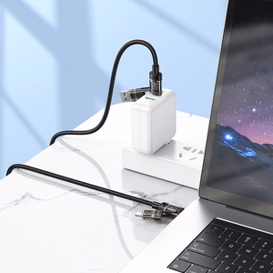 Kabelis 4in1 USB A/C uz USB C/Lightning Hoco 240W 1,2 m U151 melns