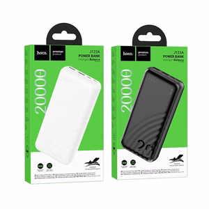 HOCO portatīvais lādētājs 20000 mAh 2A J123A melns