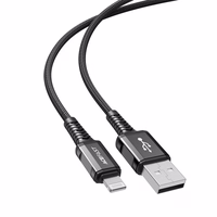 Acefast kabelis MFI USB - Lightning 1.2m, 2.4A melns (C1-02 melns)