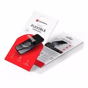 Forcell Elastīgs Nano Stikls 5D iPhone 17/17 Pro melns