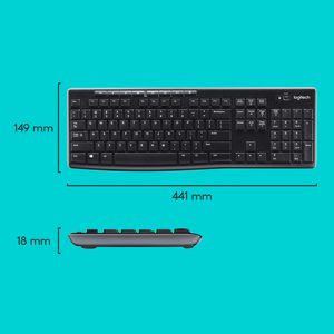 Logitech bezvadu komplekts MK270 International