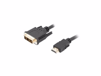 Lanberg CA-HDDV-10CC-0030-BK video cable adapter 3 m HDMI Type A (Standard) DVI-D melns