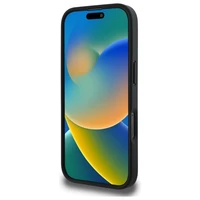 DKNY tekstūras raksta svītrains viedtālruņa apvalks iPhone 16 Pro Max - melns