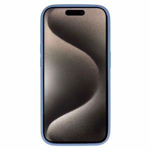 Akrila krāsains magnētiskais viedtālruņa apvalks Iphone 15 Plus gaiši zils