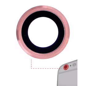 Rear Camera Lens Saderīgs ar Apple iPhone 6 Plus / 6S Plus Rear Camera Lens Rose Zeltains