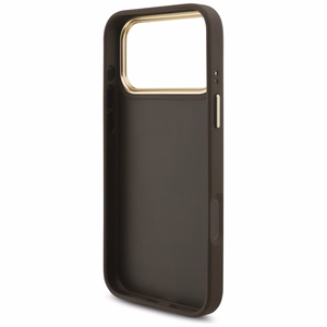 Guess 4G Big 4G Classic Logo Big Strap Metal Buttons чехол iPhone 17 Pro Max коричневый