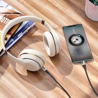 Audio kabelis Borofone BL19 USB-C uz 3,5 mm melns