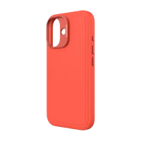 Decoded antimikrobiālais silikona Stacks aizmugurējais vāciņš ar MagSafe iPhone 16 – oranžs