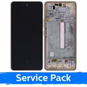 LCD Display Compatible With Samsung A536 A53 5G With Frame / Peach / (Service Pack)