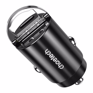 Charger CHOETECH USB-C, USB-A: 12-24V, 30W, QC3.0+ PD3.0