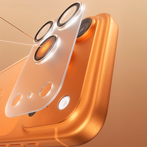 Benks rūdītais stikls Air Shield matēts integrēts lēcas aizsargs (C069) Iphone 17 Pro (3 lēcas) caurspīdīgs