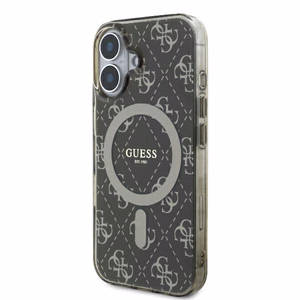 Guess IML 4G Fons Magnētiskais viedtālruņa apvalks iPhone 16 Plus - brūns