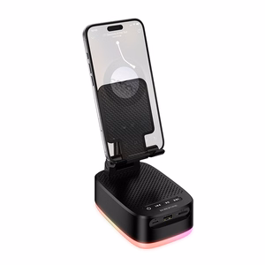 Borofone Portatīvais Bluetooth skaļrunis BR200 Marea 3 in 1 ar turētāju un 1500 mAh barošanas bloku melns
