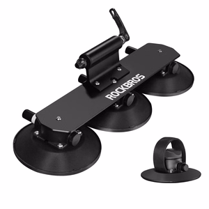Rockbros XP1001 automašīnas jumta turētājs ar piesūcekņiem 1 velosipēdam – melns