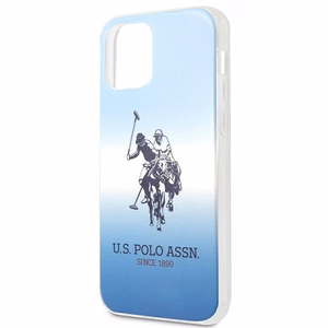 US Polo USHCP12MPCDGBL Gradient Collection vāciņš ierīcei iPhone 12 / 12 Pro 6.1", zils