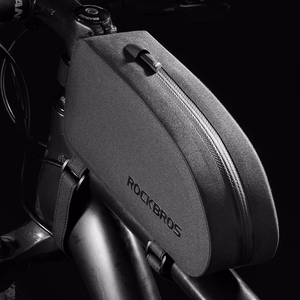 Rockbros AS-019-1 ūdensnecaurlaidīga velosipēda rāmja soma, 1.6 l - melna