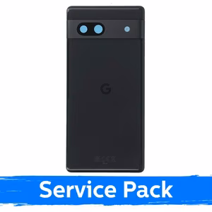 Aizmugurējais vāciņš, saderīgs ar Google Pixel 7A, kokogļu melns (Service Pack)