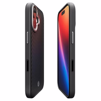 Spigen Enzo Aramid "T" MagSafe viedtālruņa apvalks iPhone 17 - melna un sudraba