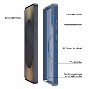 Futrālis Dux Ducis Yind MagSafe Samsung S948 S26 Ultra tumši zils