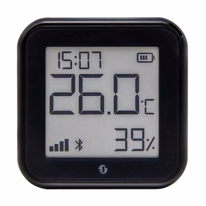 Shelly H&T Gen3 temperatūras un mitruma sensors, WiFi (melns)
