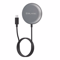 Blavec indukcijas lādētājs BQI-03 Qi2 15W magnētisks Magsafe (BQI03-QI2MB) melns
