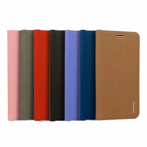 Vennus grāmatas tipa CARBON vāciņš ar rāmi Samsung Galaxy S20 Ultra melns