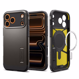 Spigen Tough Armor "T" Magnētiskais viedtālruņa apvalks iPhone 17 Pro Max - Pelēks