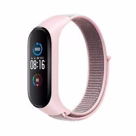 Nailona siksna XIAOMI Mi Band 5 / 6 / 7 rozā (07)