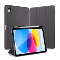Dux Ducis Domo apvalks iPad 10.9'' 2022 (10. paaudze) ar viedo vāciņu un statīvu melns