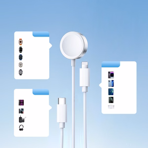 Apple Watch magnētiskais lādētājs Joyroom S-IW008 Lightning + USB-C 5V 1.2m (balts)