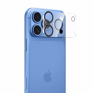 Caurspīdīgs Tech-Protect Cam Fit+ rūdīta stikla kameras aizsargs Apple iPhone 18 Pro Max tālrunim