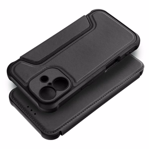 RAZOR grāmatas tipa viedtālruņa apvalks IPHONE 16 Plus melns