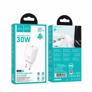 Viedtālruņa lādētājs Hoco USB C QC PD 30W N62 balta