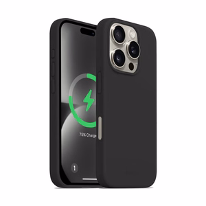 Crong Color Cover Magnetic MagSafe vāciņš ierīcei iPhone 16 Pro, melns