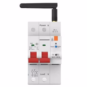 TUYA viedais automātslēdzis, 1P+N, Wi-Fi, RS485, 63A