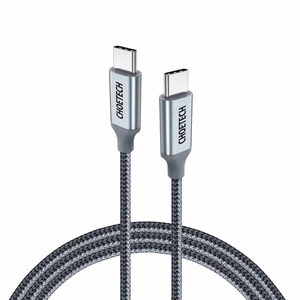 Choetech XCC-1002-GY USB-C - USB-C PD QC kabelis 100W 5A 480Mb/s 1.8 m, pelēks