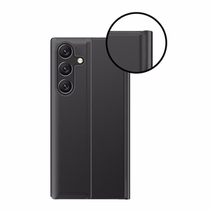 Jaunais Sleep Flip vāciņš ar statīva funkciju Samsung Galaxy A26 - melns