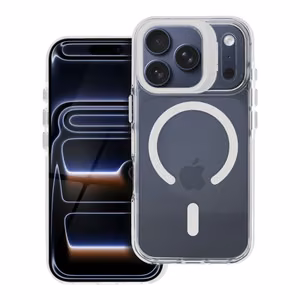 Maciņš LENS MAG COVER saderīgs ar MagSafe priekš IPHONE 15 PRO MAX balts