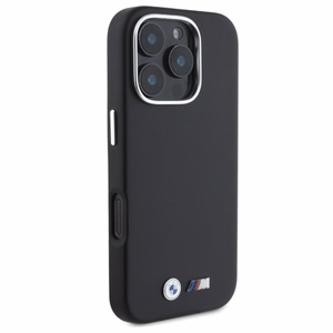 BMW M Smooth Full Wrapped Metal MagSafe Viedtālruņa apvalks Apple iPhone 16 Pro Max - melns