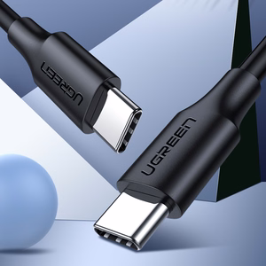 Ugreen US286 USB-C - USB-C PD QC 3A 480Mb/s 2m kabelis - melns