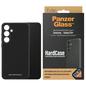 PanzerGlass HardCase ar D3O® Bio un militārās klases sertifikāciju Samsung Galaxy S24+ - caurspīdīgs un melns