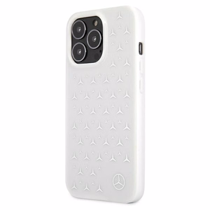 Mercedes Silver Stars Pattern чехол для iPhone 13 Pro / iPhone 13 - белый