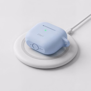 Etteri silikona maciņš AirPods 4 gaiši zils