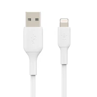 USB kabelis Belkin Boost Charge no USB-A uz Lightning 1,0 m, balts