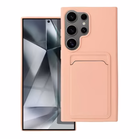 Karteņu viedtālruņa apvalks SAMSUNG S24 Ultra rozā