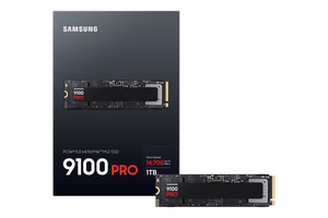 Samsung 9100 PRO 1TB SSD M.2 PCIe Gen5 NVMe, lasīšana 14700 MB/s, rakstīšana 13300 MB/s