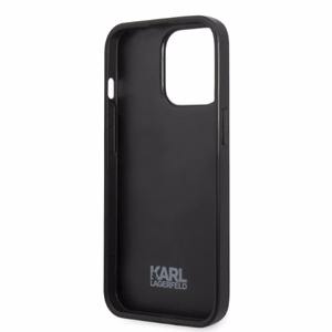 Karl Lagerfeld KLHCP13XPMNIKPI Viedtālruņa apvalks iPhone 13 Pro Max 6.7" - sarkans (m) Monogram Ikonik Patch