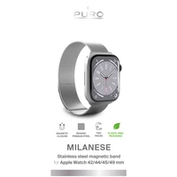 Puro Milanese nerūsējošā tērauda siksniņa Apple Watch 42 / 44 / 45 / 49 mm – sudraba krāsā