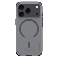 Nillkin Super Frosted Shield Pro MagSafe saderīgs apvalks iPhone 17 Pro - caurspīdīgs, melns